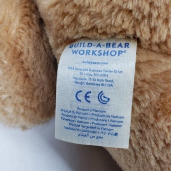 Build a Bear Workshop Pawlette Rabbit Bunny Plush Light Brown Pink Easter - Picture 5 of 10